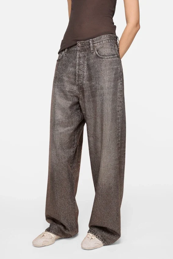 Löst sittande jeans med strass – 1981