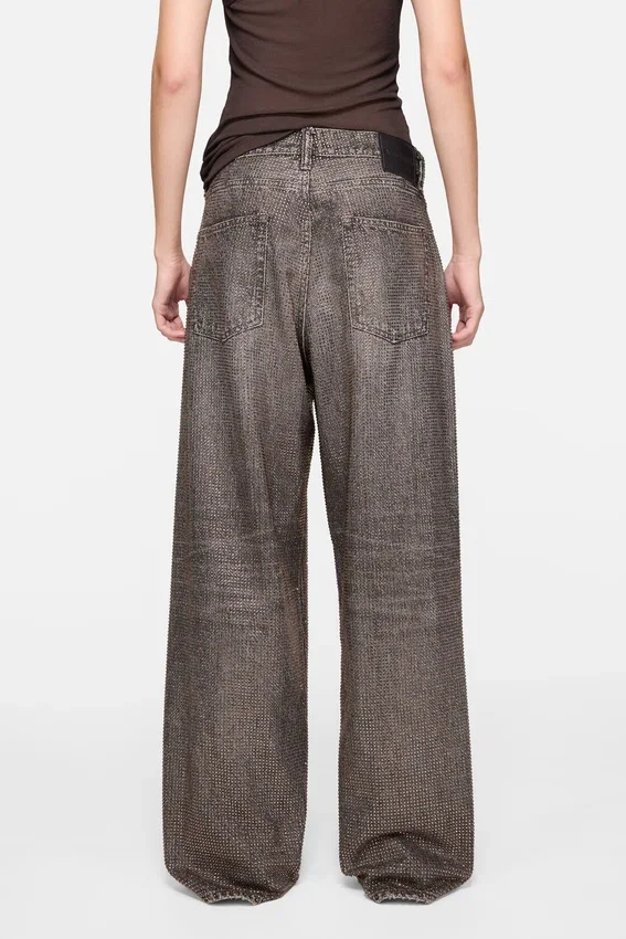 Löst sittande jeans med strass – 1981