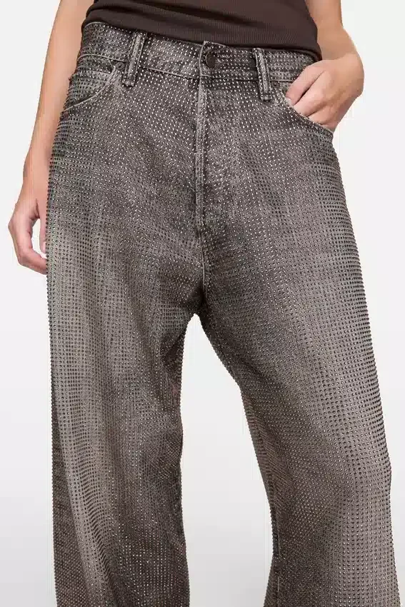 Löst sittande jeans med strass – 1981