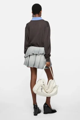 Minikjol i fleece