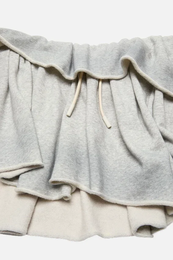 Minikjol i fleece
