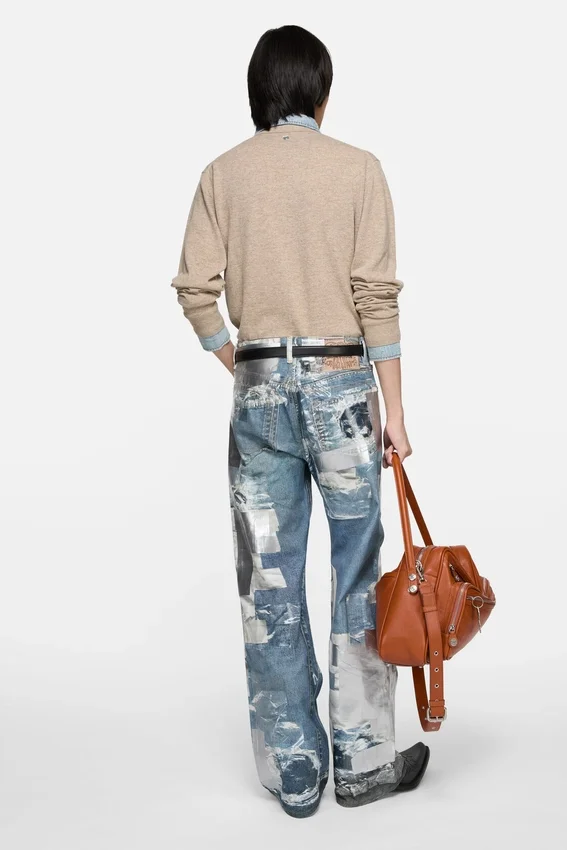 Mönstrade jeans – Regular fit