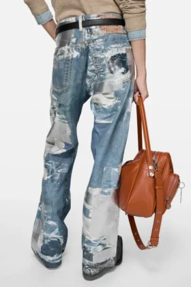 Mönstrade jeans – Regular fit