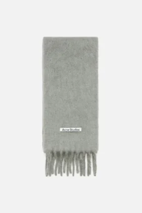 Mohair-halsduk med logotyp