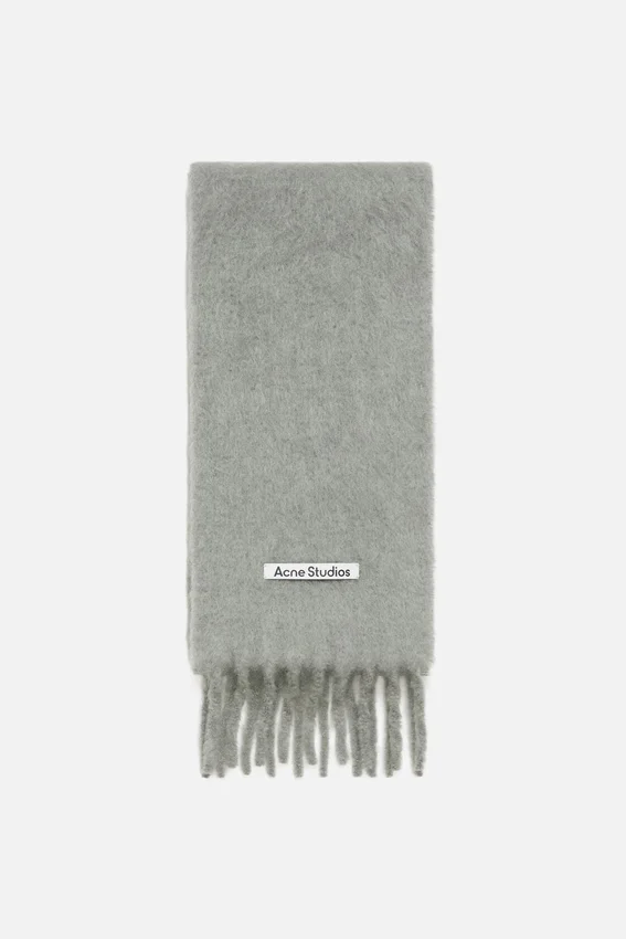 Mohair-halsduk med logotyp