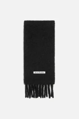 Mohair-halsduk med logotyp