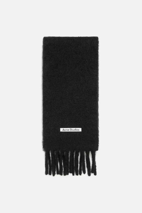 Mohair-halsduk med logotyp