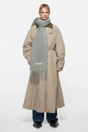 Mohair-halsduk med logotyp