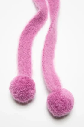 Mohairmössa med öronlappar