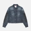 Patchwork-jeansjacka