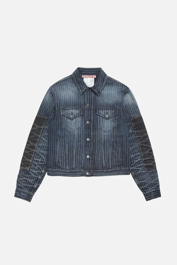 Patchwork-jeansjacka