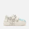 Platform-sneakers med kardborreband