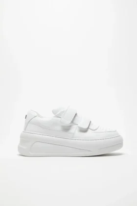 Plattformsneakers med kardborreband