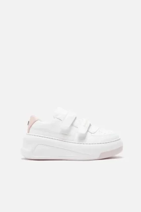 Plattformsneakers med kardborreband