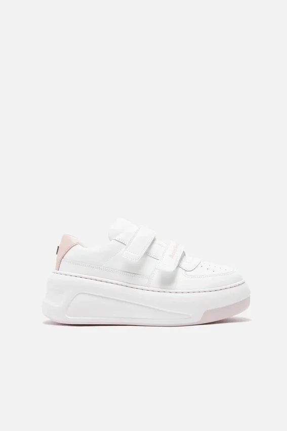 Plattformsneakers med kardborreband