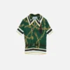 Plisserad blus med tryck