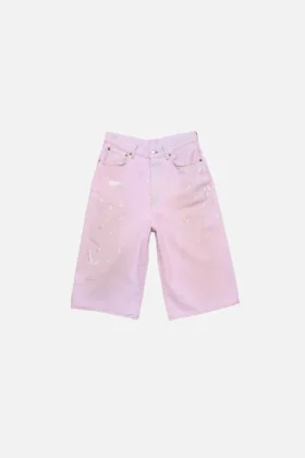 Rosa jeansshorts