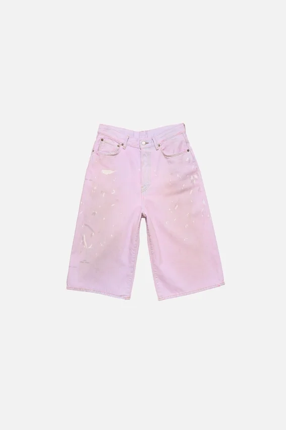 Rosa jeansshorts