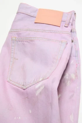 Rosa jeansshorts
