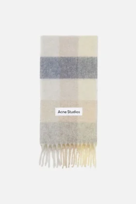 Rutig halsduk i mohair