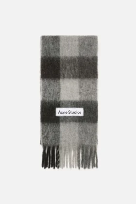 Rutig halsduk i mohair