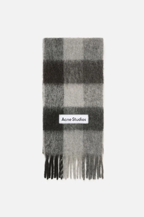 Rutig halsduk i mohair