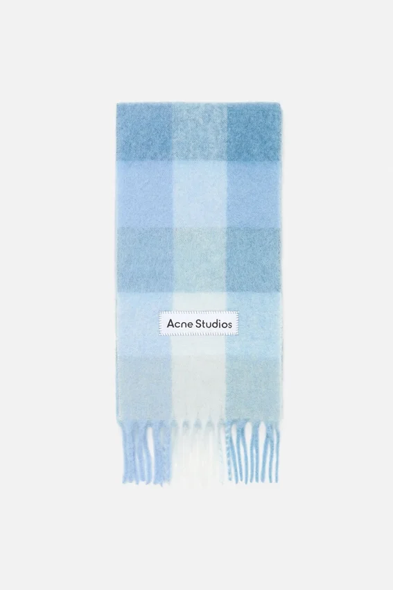 Rutig halsduk i mohair