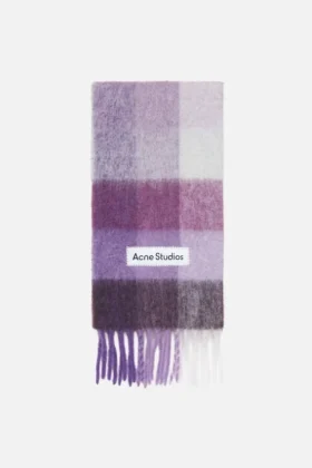 Rutig halsduk i mohair