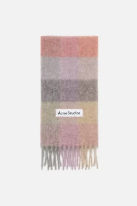 Rutig halsduk i mohair