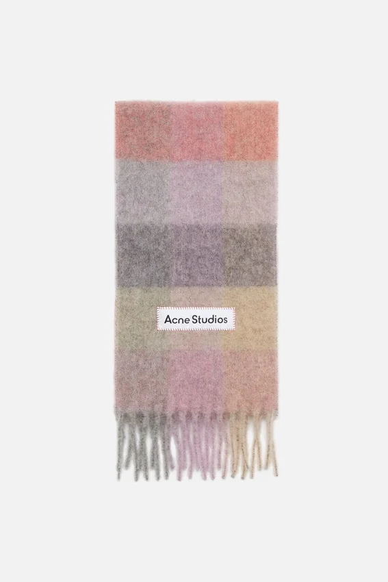 Rutig halsduk i mohair