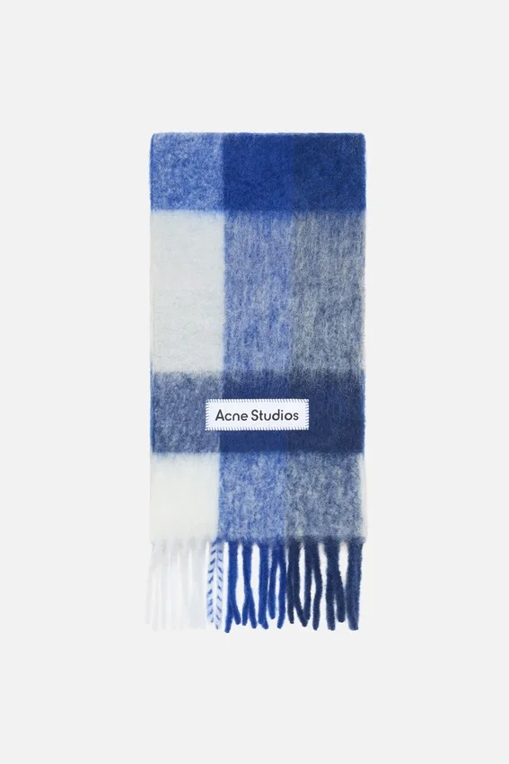 Rutig halsduk i mohair
