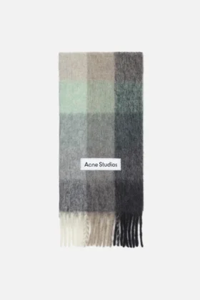 Rutig halsduk i mohair