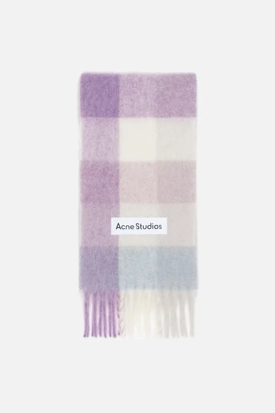 Rutig halsduk i mohair
