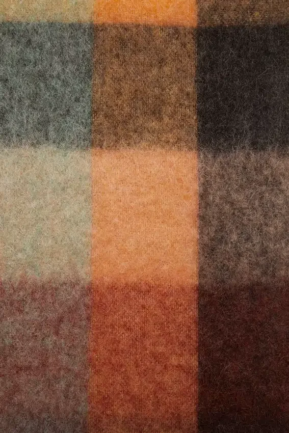 Rutig halsduk i mohair
