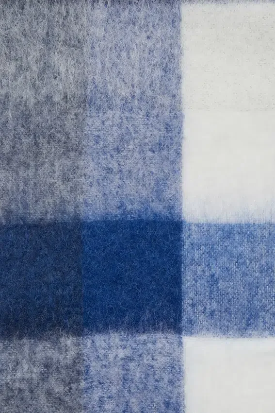Rutig halsduk i mohair