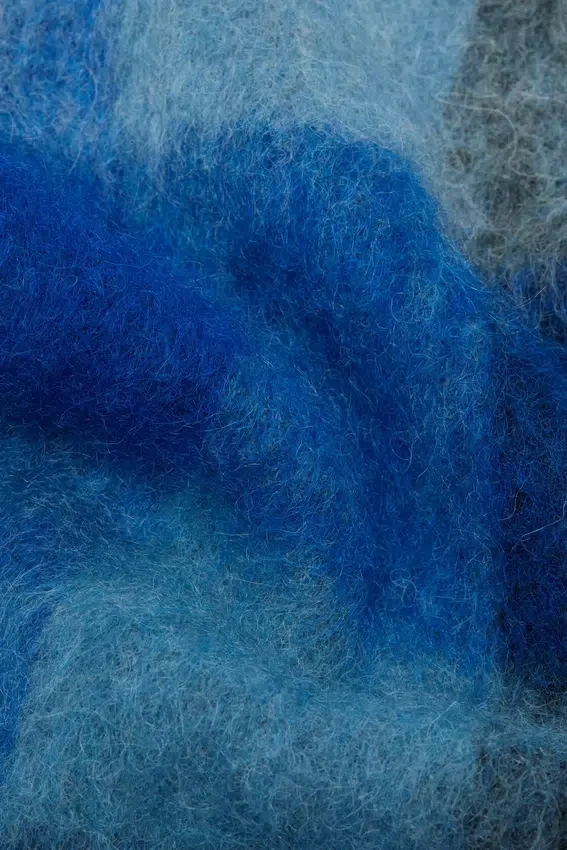 Rutig halsduk i mohair