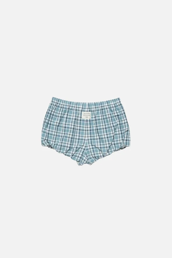 Rynkade rutiga shorts