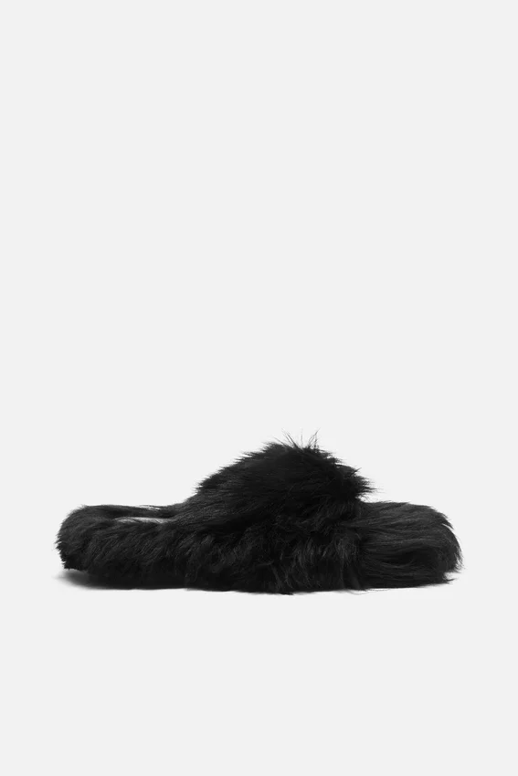 Sandaler i shearling