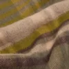 Scarf med rutmönster och logotyp – bred