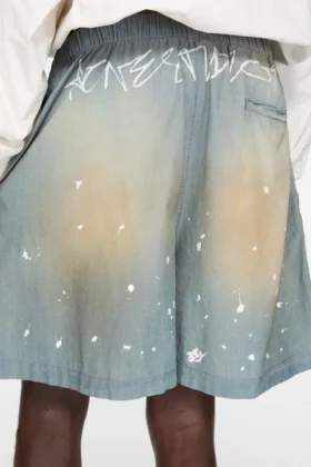 Shorts med logotypstämpel