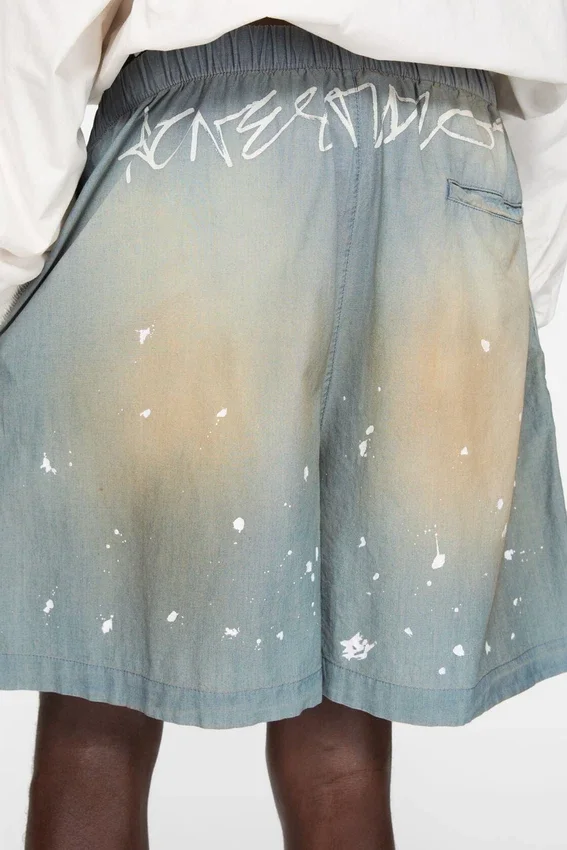 Shorts med logotypstämpel