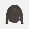 Silkesblus med cowl-hals