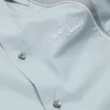 Skjorta med broderad logotyp och knappar