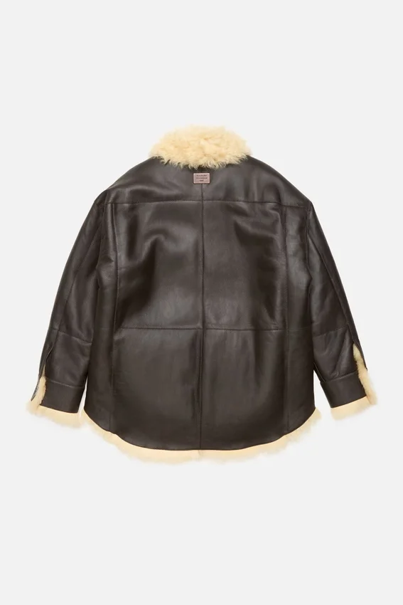 Skjortjacka i shearling