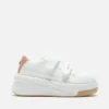 Sneakers i läder med kardborreband