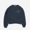 Sweatshirt i sliten fleece
