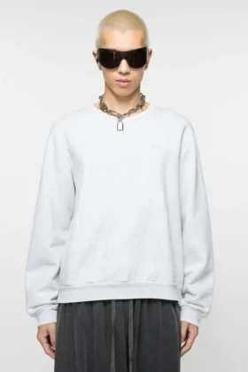 Sweatshirt med fleece-logotyp