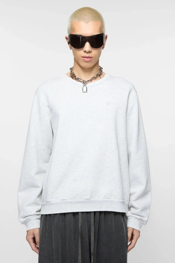 Sweatshirt med fleece-logotyp