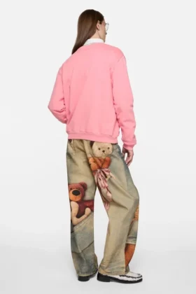 Sweatshirt med fleece-logotyp