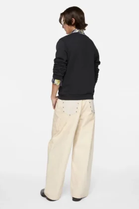 Sweatshirt med fleece-logotyp